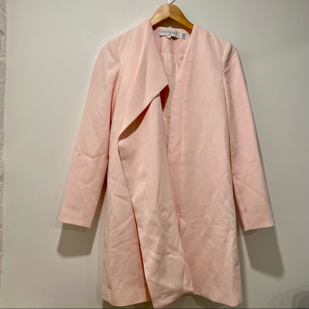 ▫️Keepsake▫️Baby Pink Lightweight Structured Coat